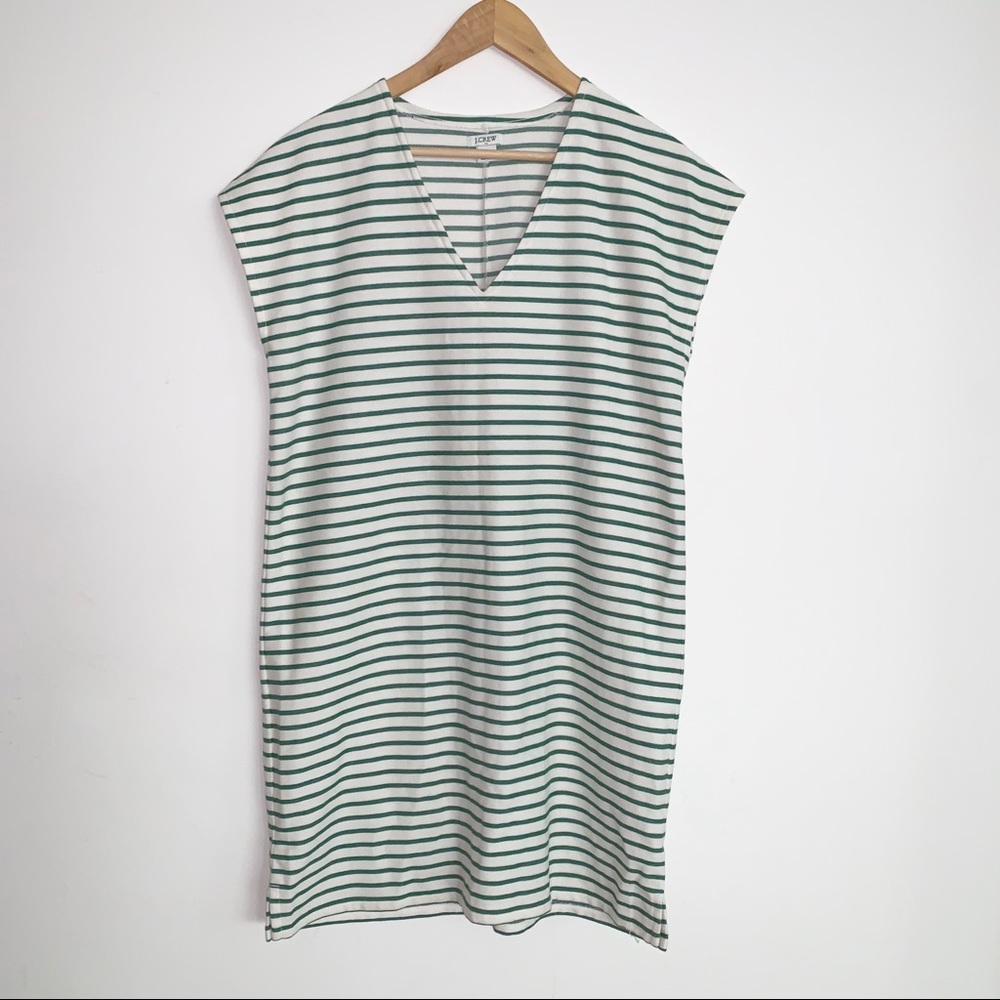 Striped V-neck dress